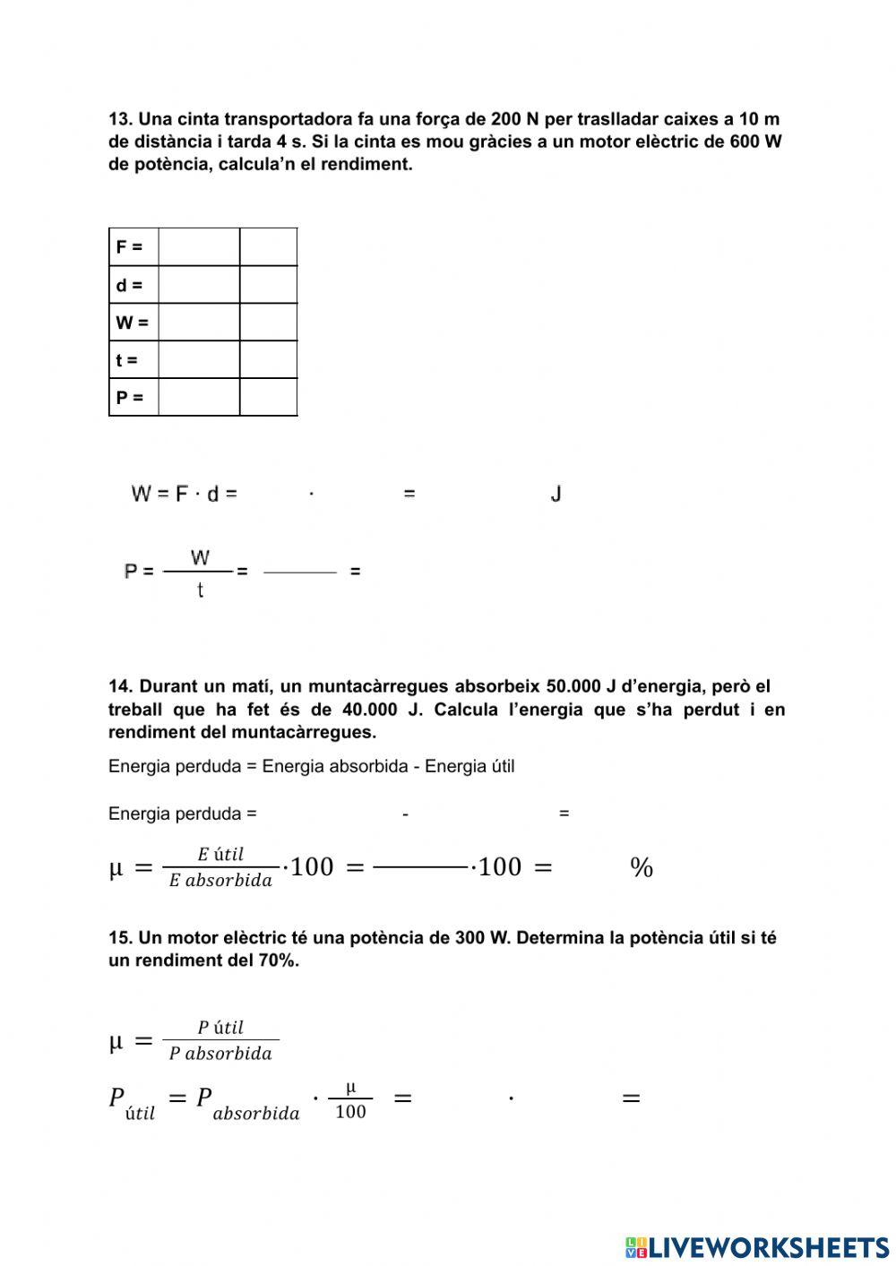 Magnituds de les màquines