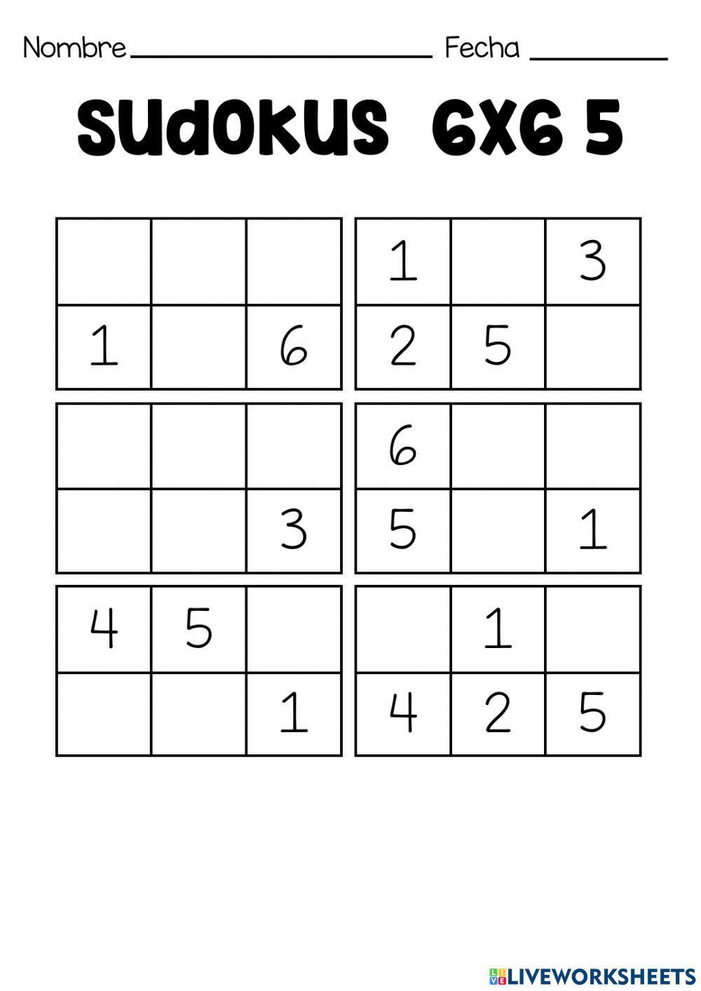 Sudoku 6x6 .5