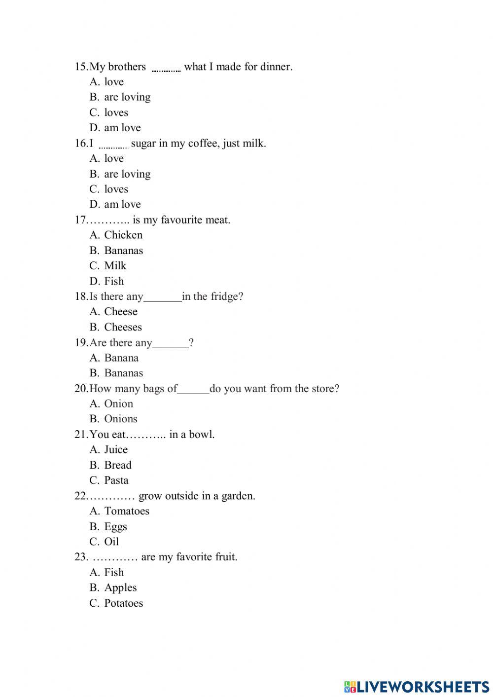 English1.1 - unit 10