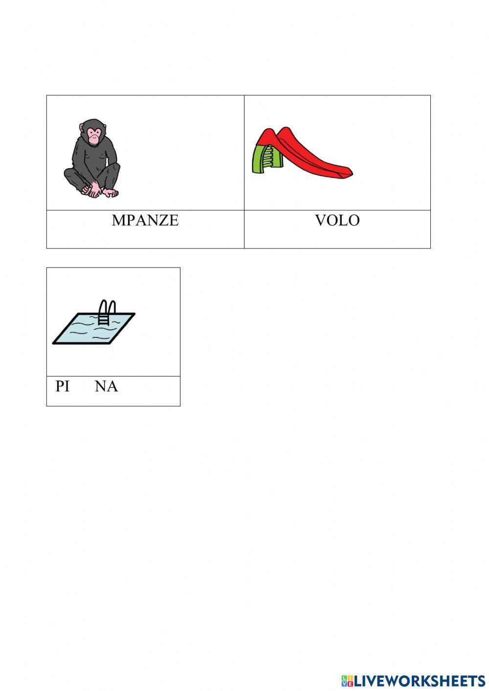 Osserva e inserisci sce sci