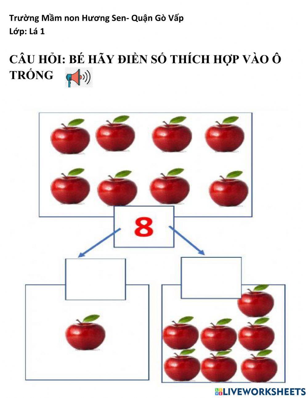 Tách gộp trong phạm vi 7, 8