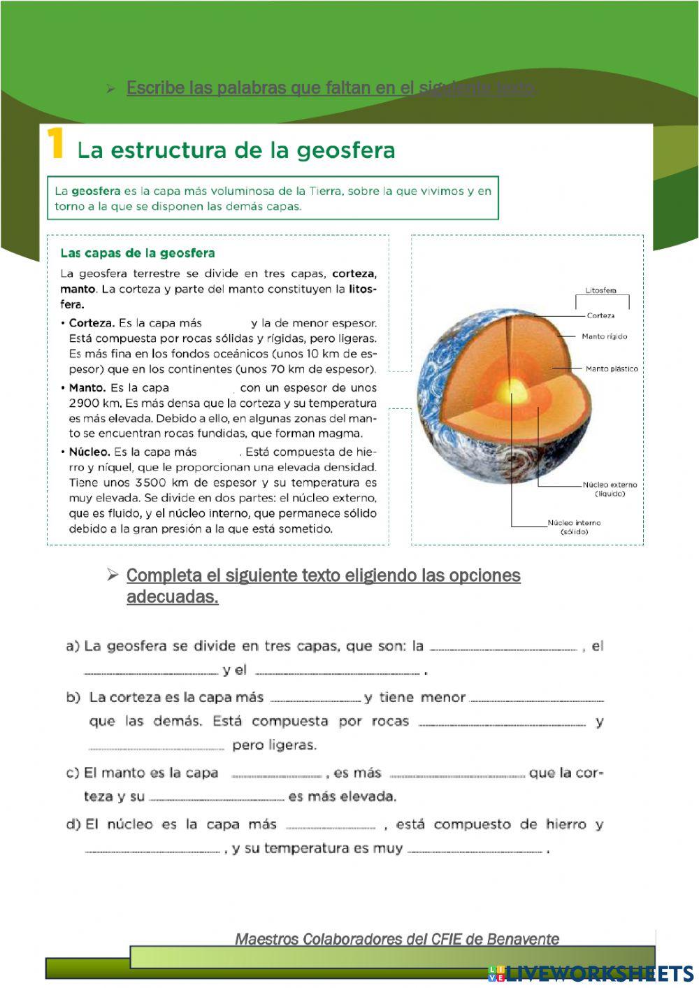 La geosfera. Los minerales I