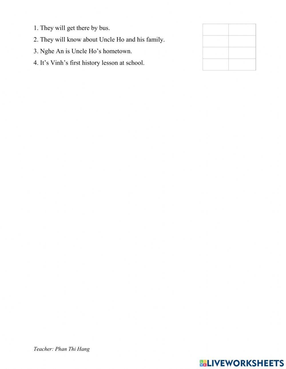 Review unit 1- unit 5 English 5