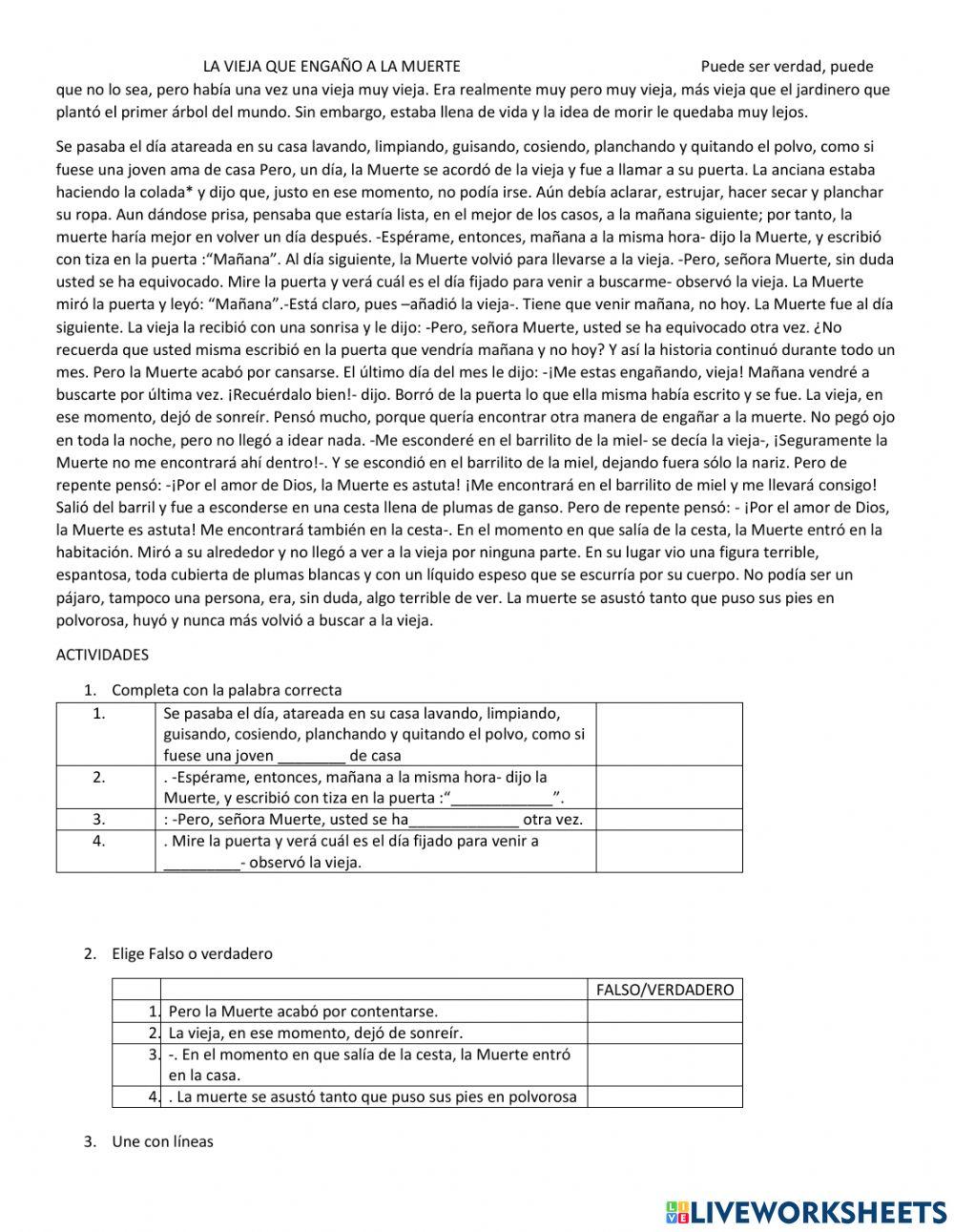 La vieja que engaño a la muerte