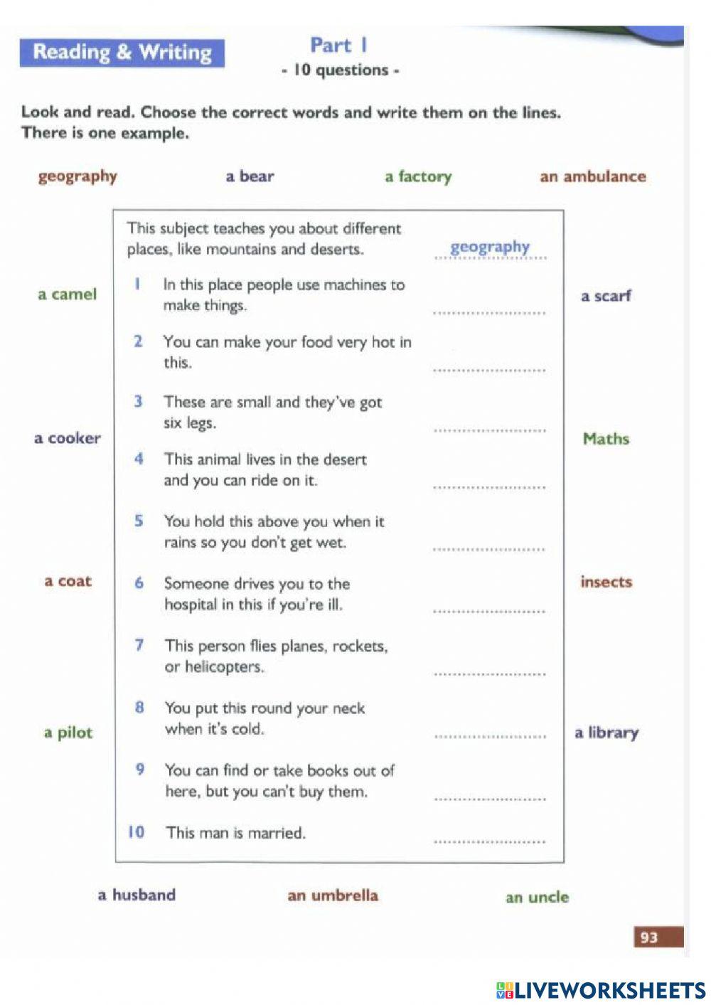 Flyers partt 6 use of english