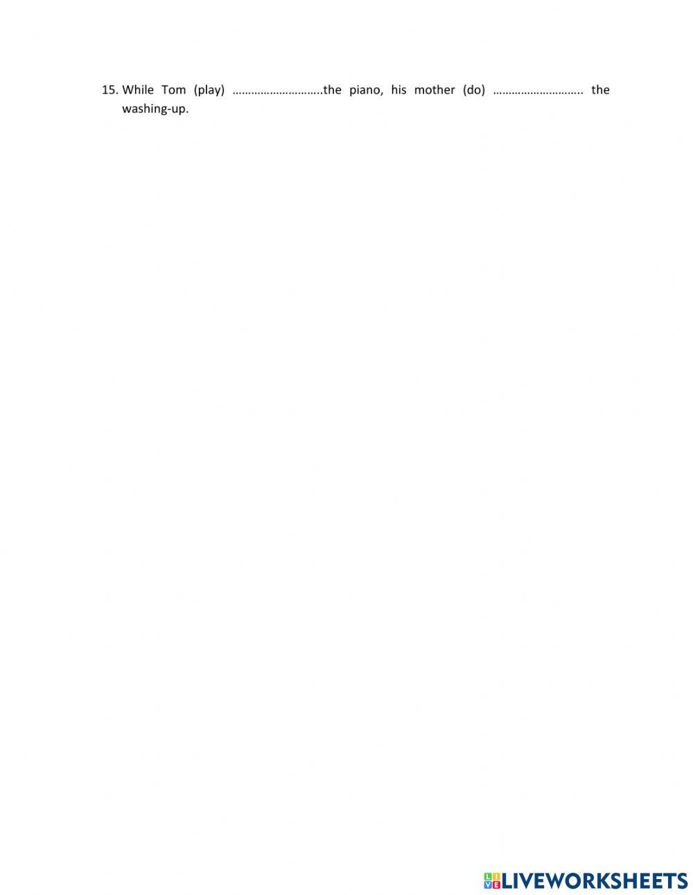 Past simple and Past continuous