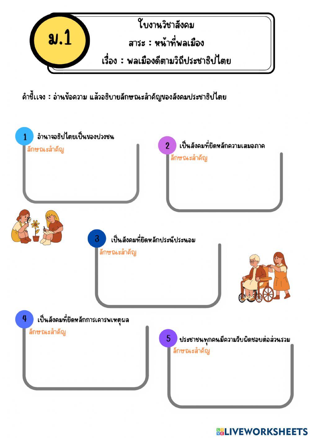 พลเมืองดีตามวิถีประชาธิปไตย