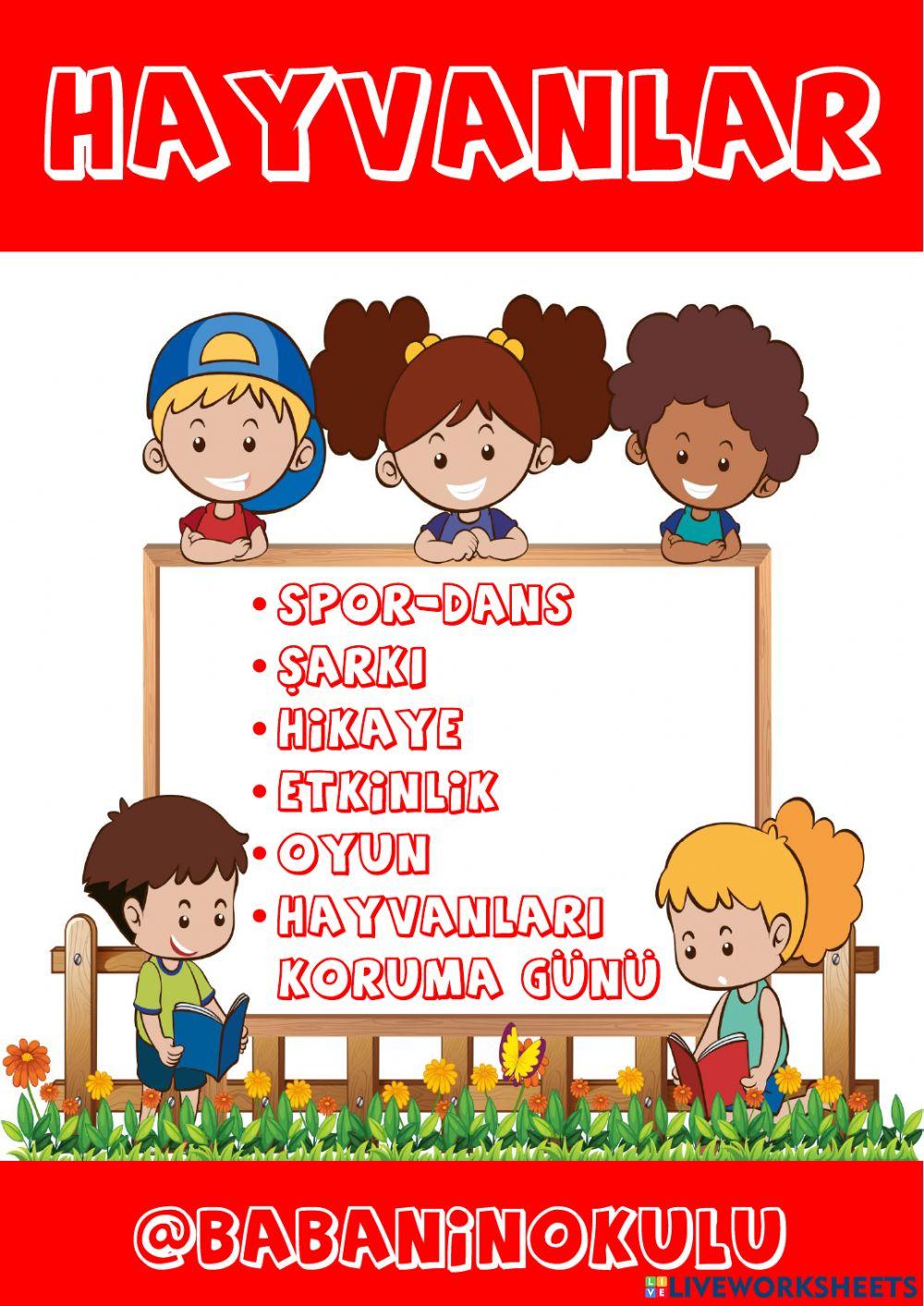 HAYVANLARI KORUMA GÜNÜ HAYVANLARI KORUMA GÜNÜ