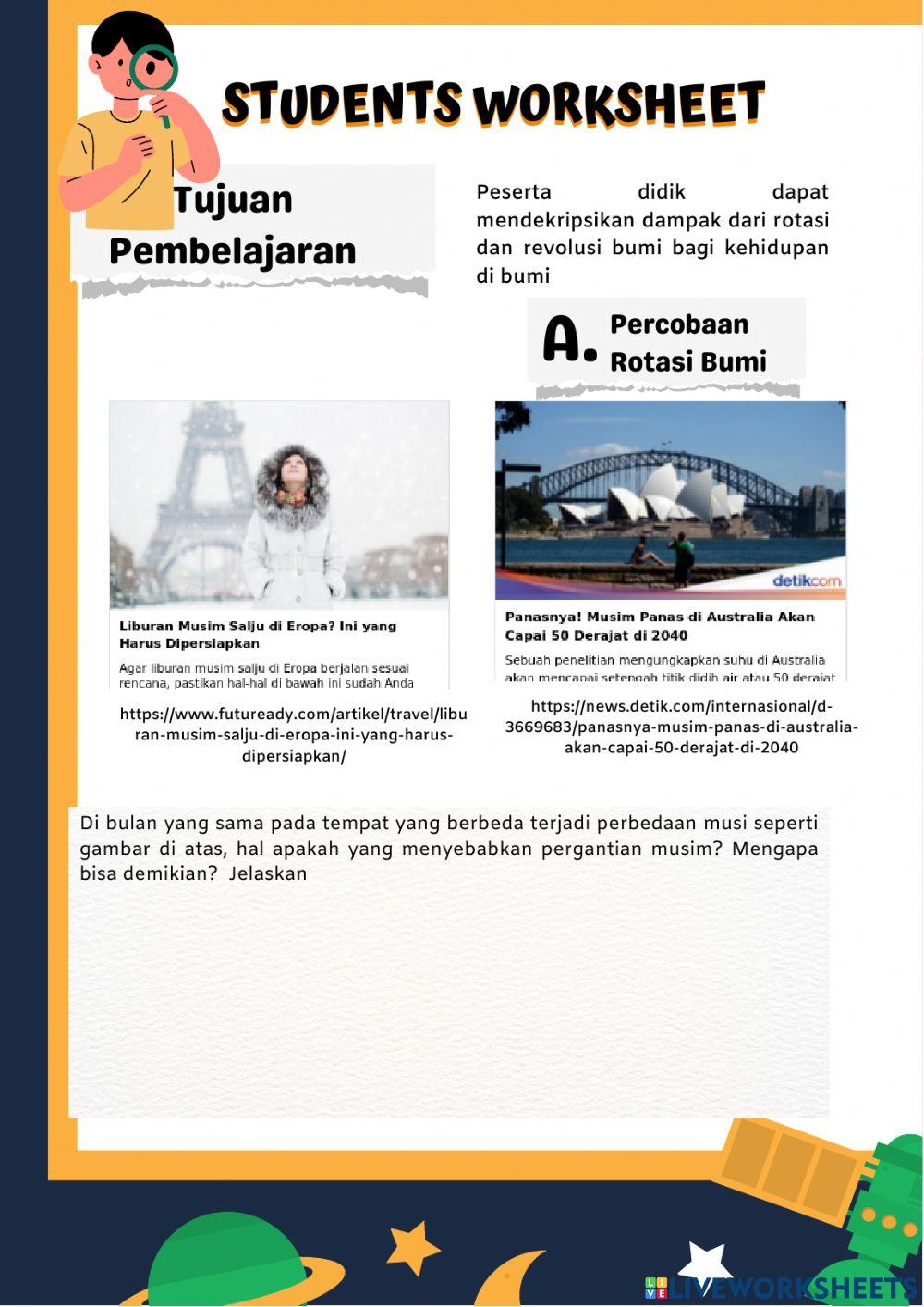 Rotasi dan Revolusi Bumi