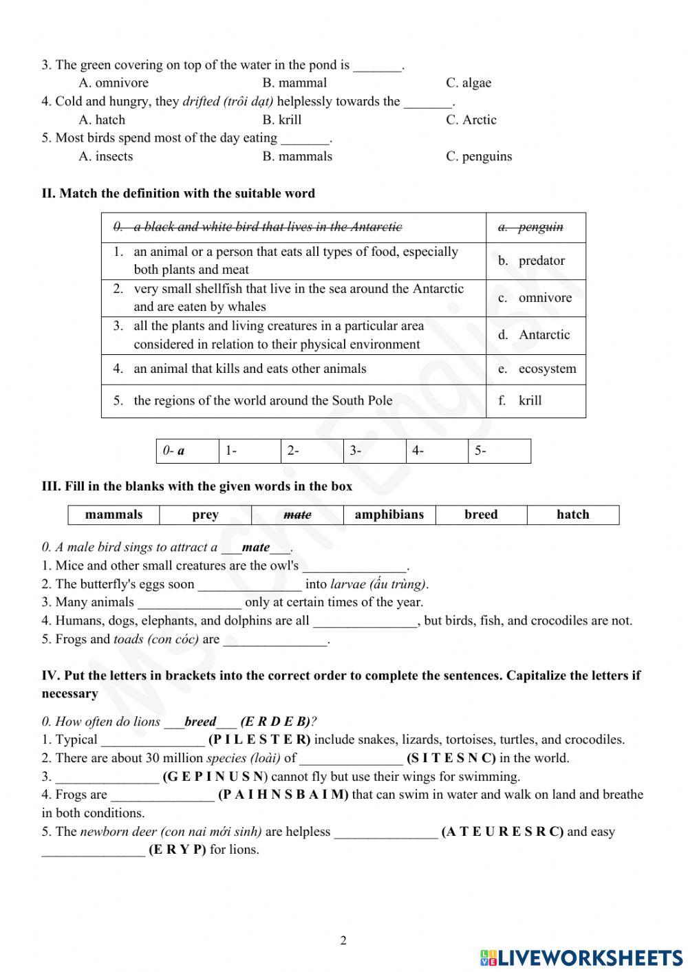 Foreign Teacher-S6-WEEK 8-U3-VOCAB 1