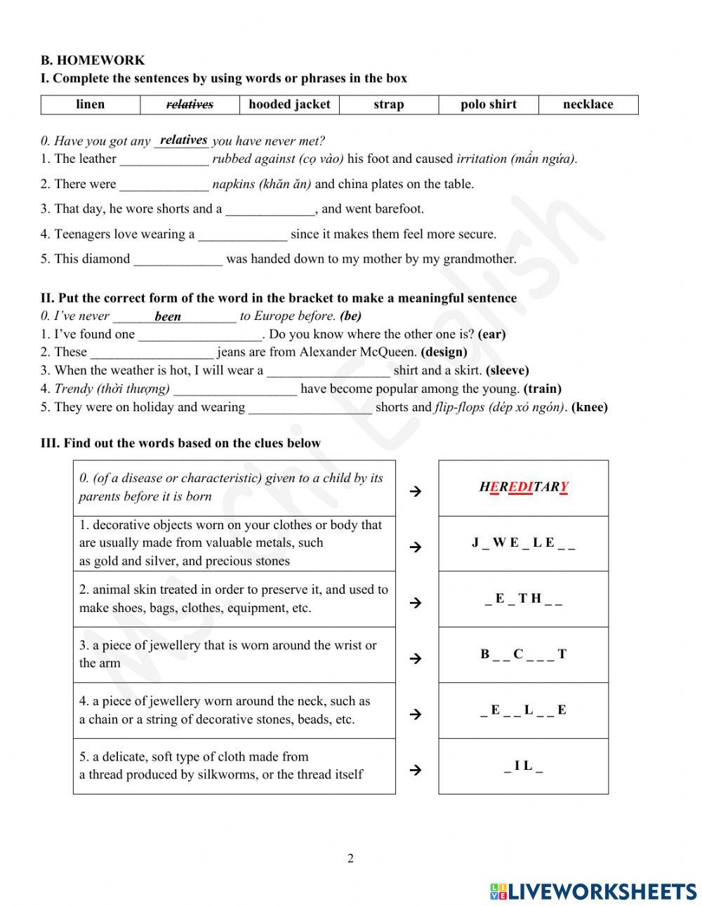 Foreign Teacher - S7 - Week 8 - U3 - Vocabulary 1
