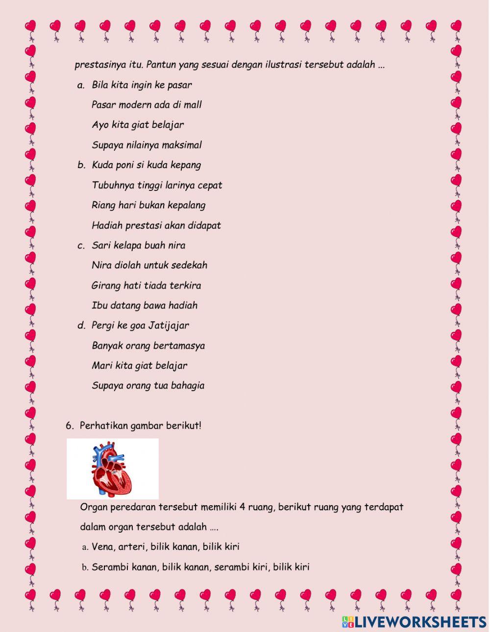 Soal Evaluasi Tema 4 ST1 PB 1 Kelas 5