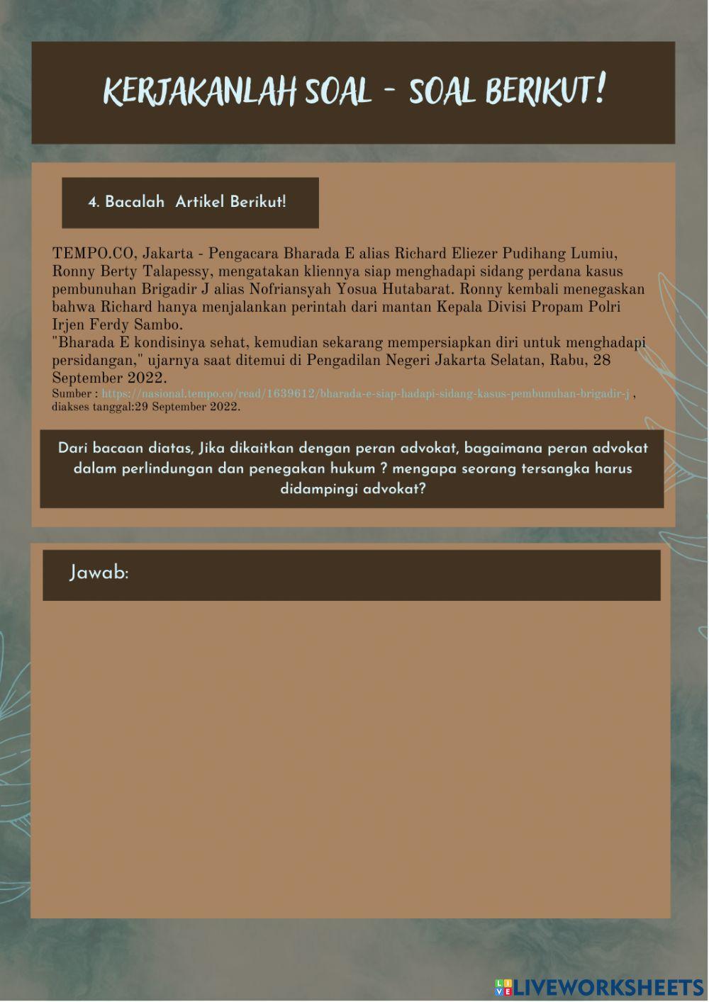 Quiz lembaga penegak hukum