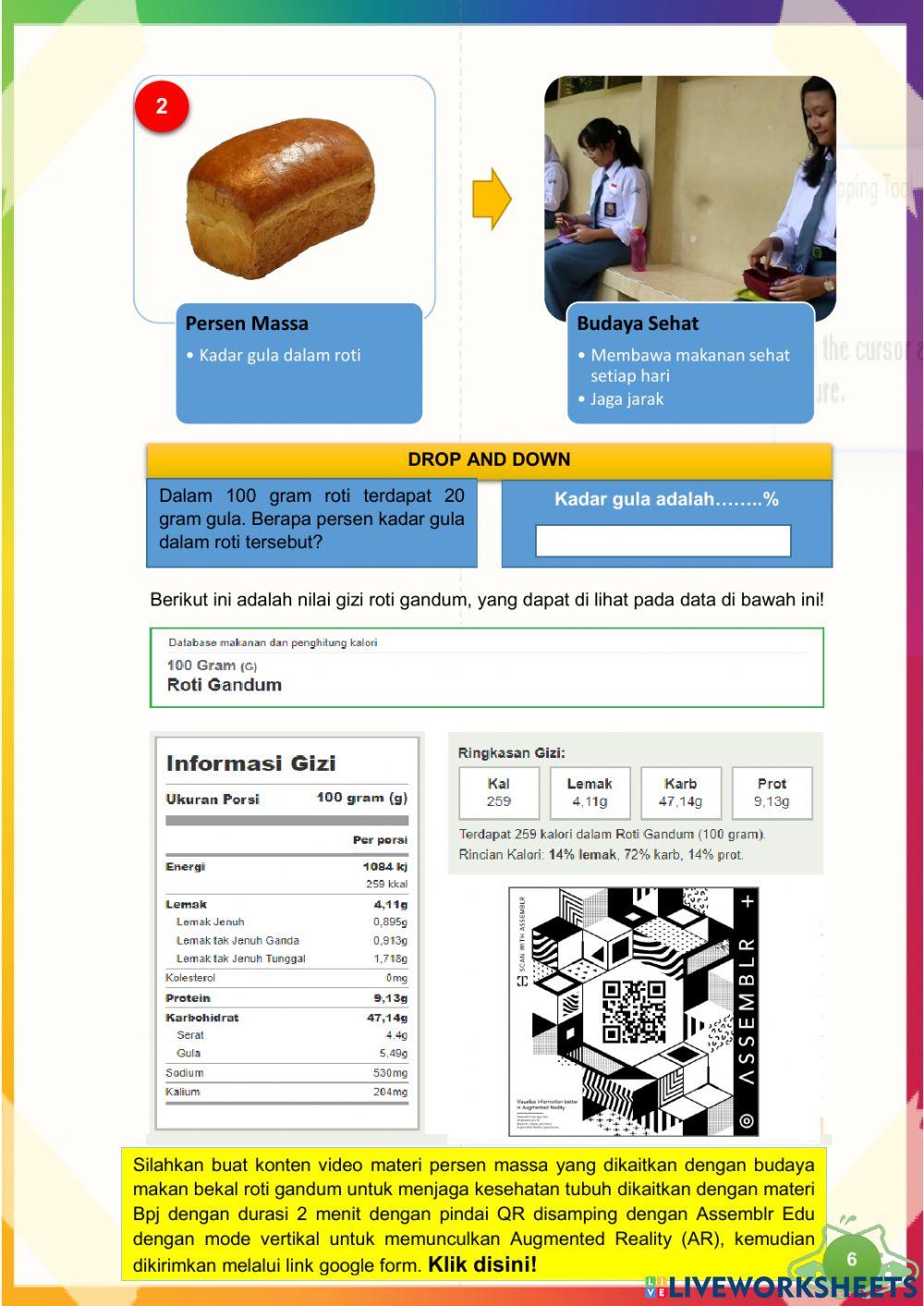 Go-sehat-Kadar Zat dalam Campuran