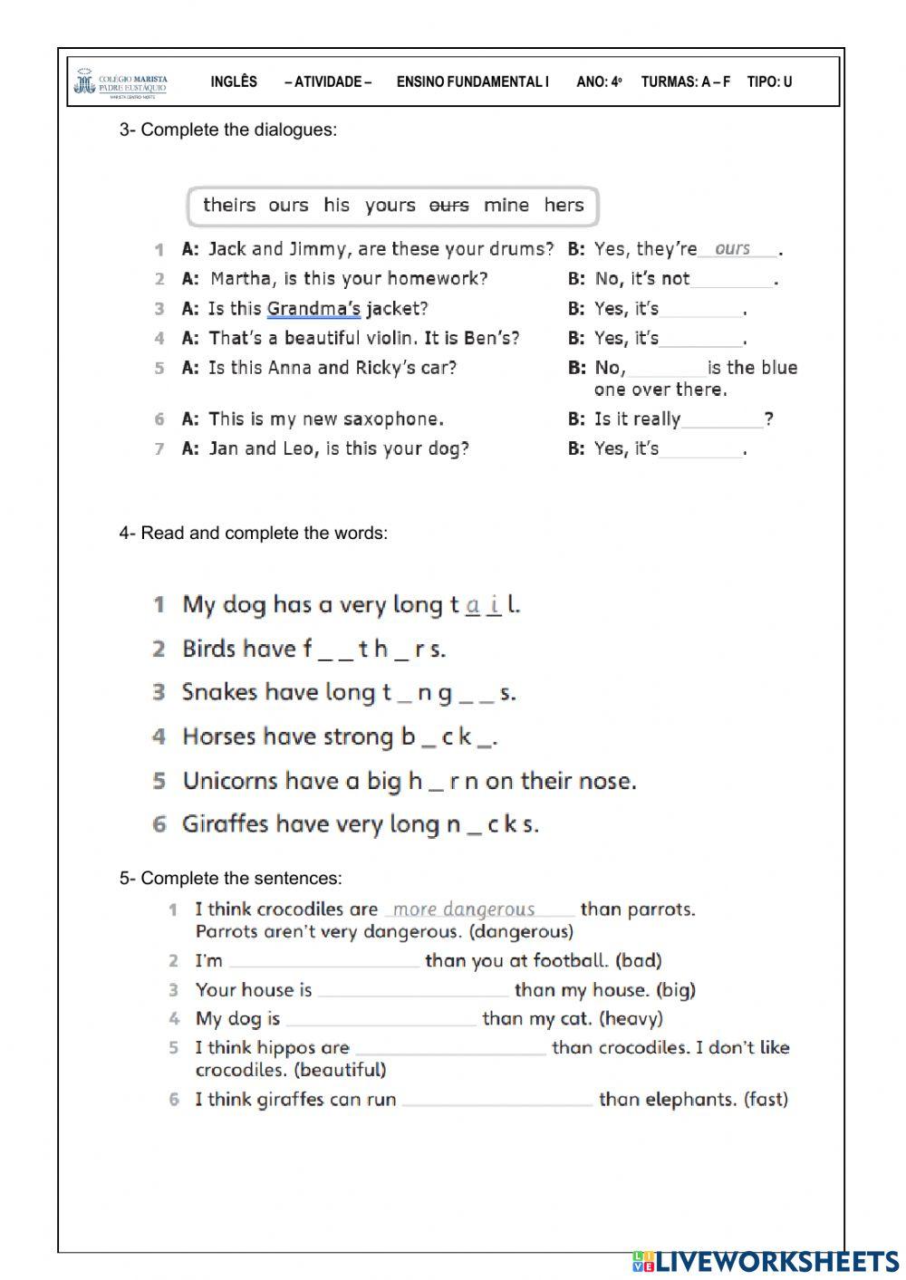 Test review (prova formativa)