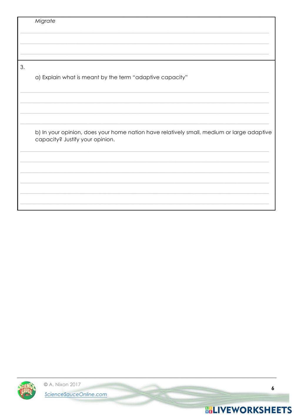 Worksheet 7.3