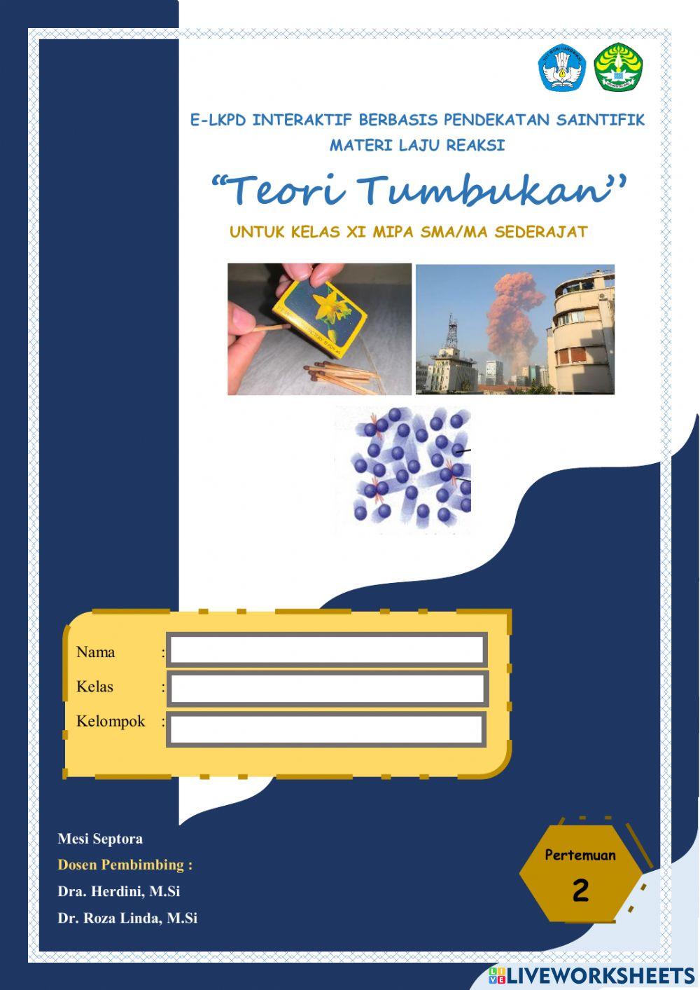 E-LKPD 2 Teori Tumbukan