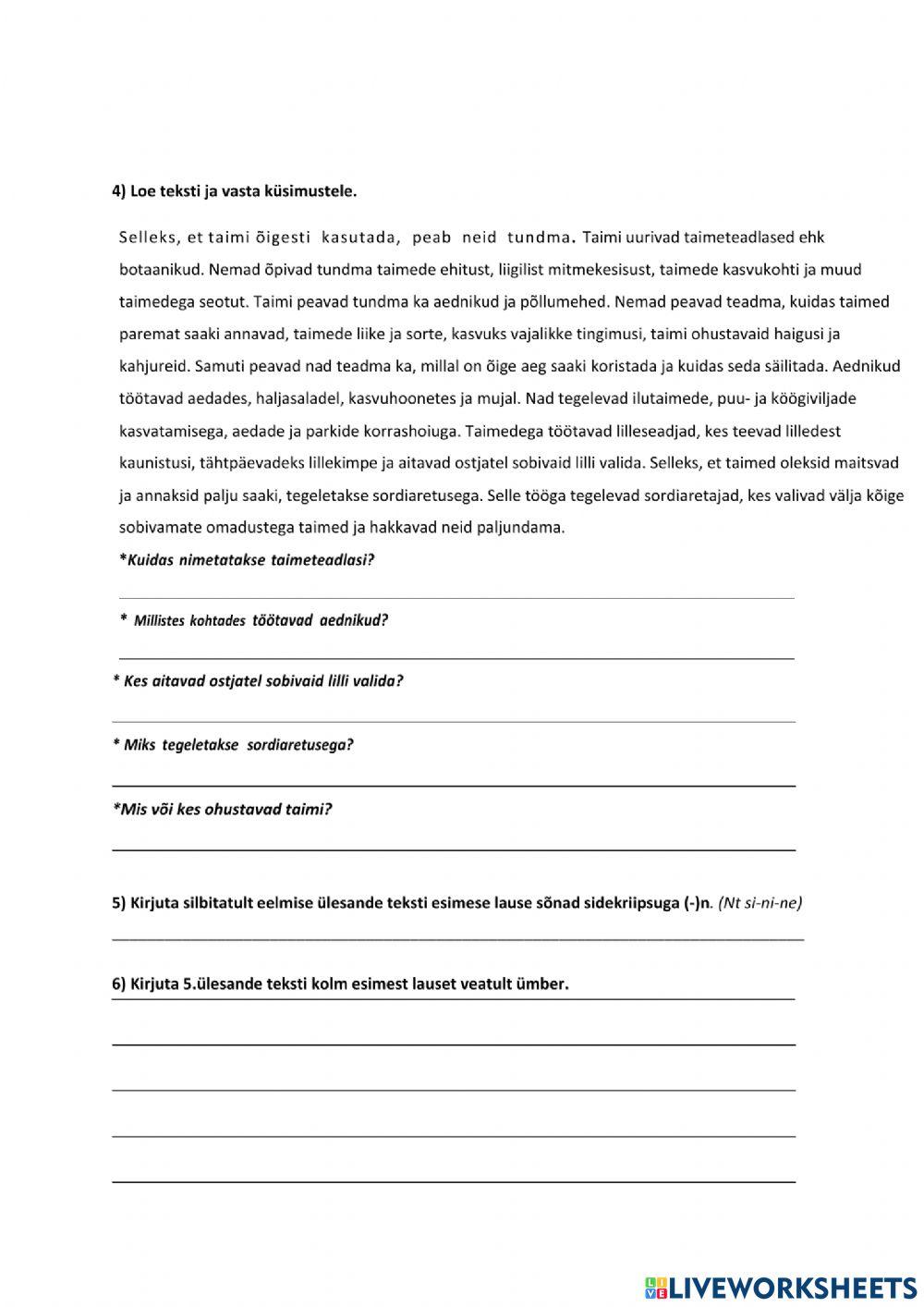 Va-he-aeg on tu-le-mas - Tean ja oskan