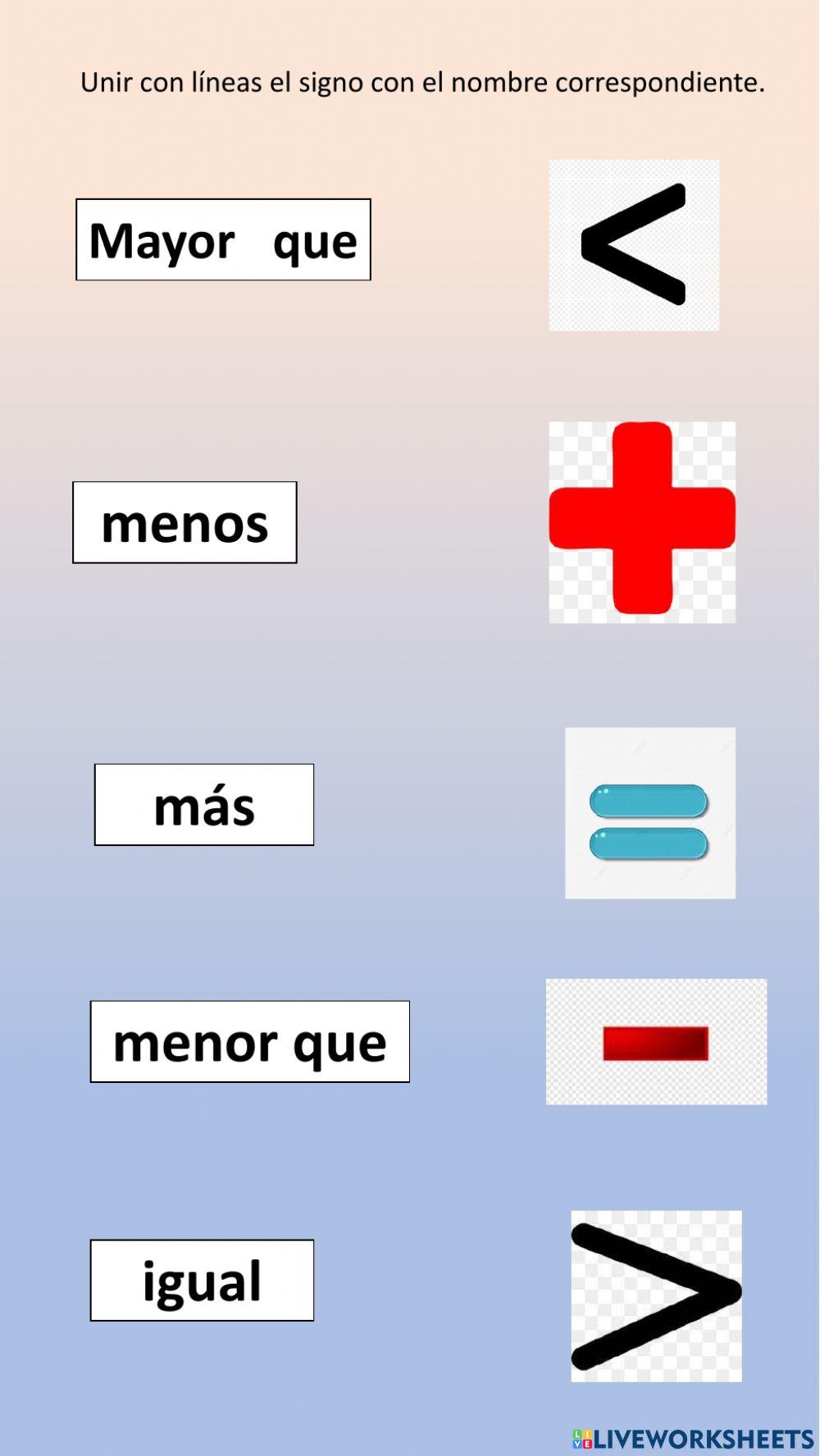 Signos matemáticos