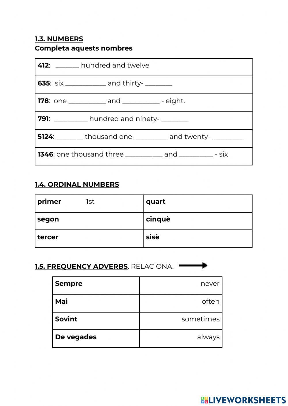 -Basic vocabulary review