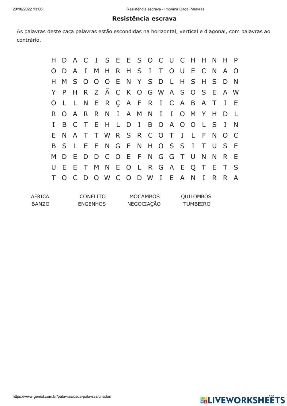 Resistência escrava no Brasil