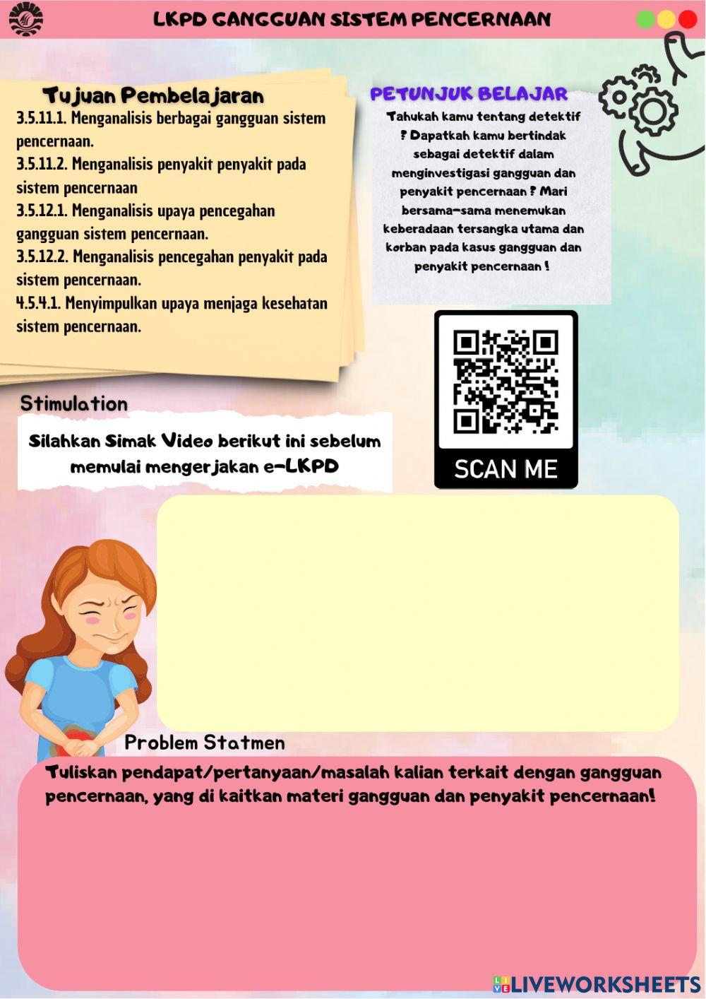 LKPD Gangguan Sistem Pencernaan