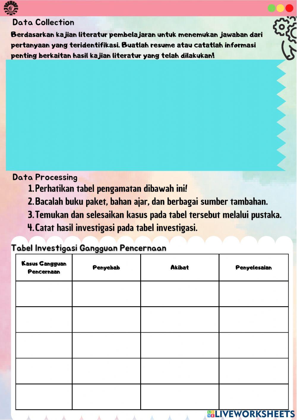 LKPD Gangguan Sistem Pencernaan