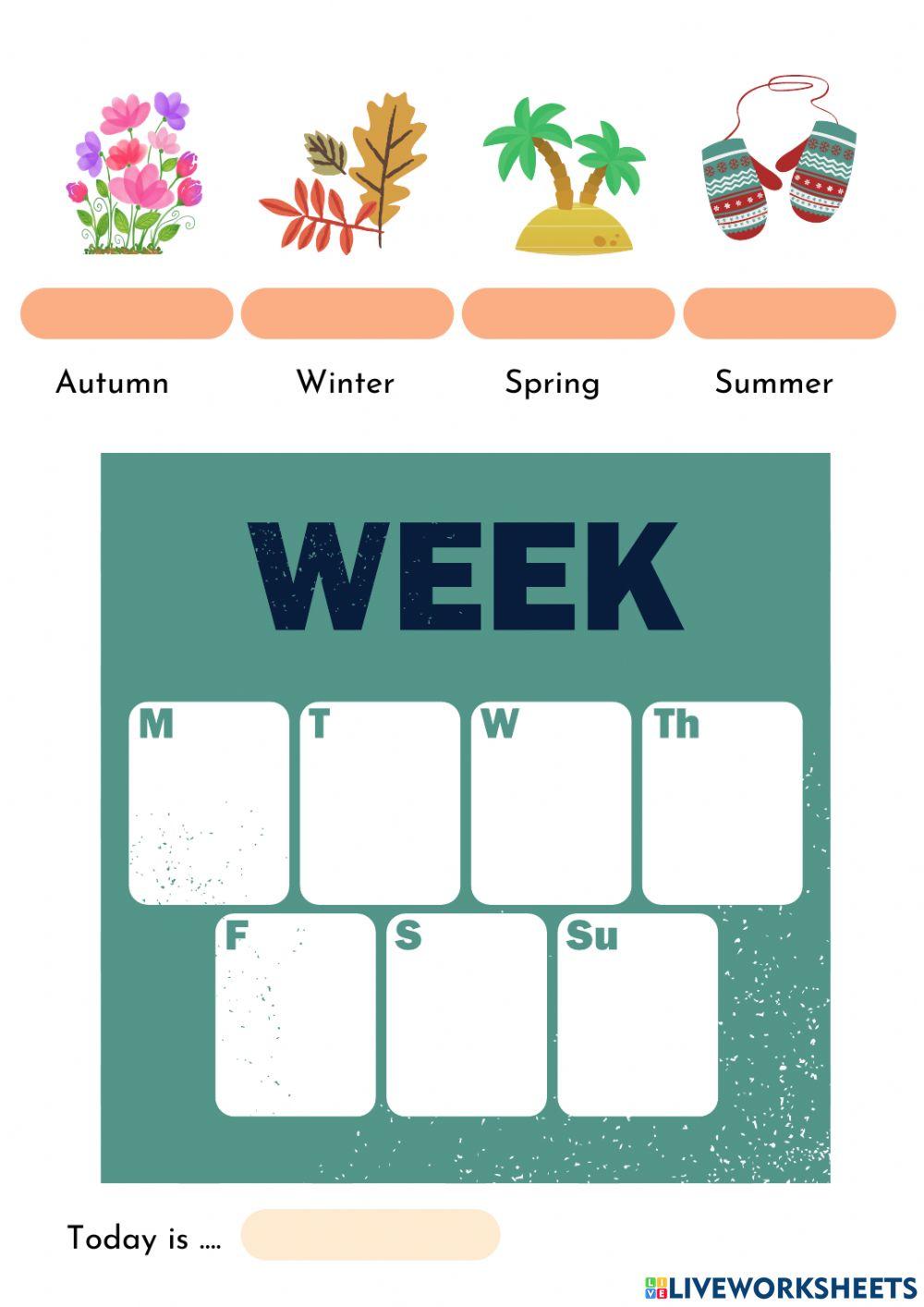 Seasons and days of the week