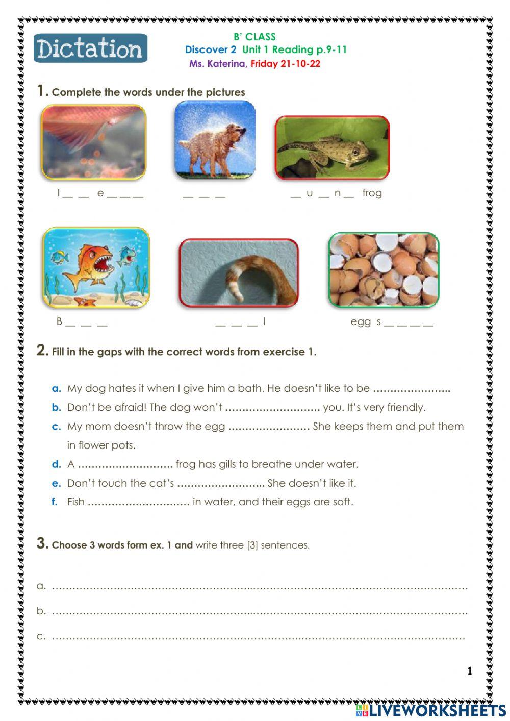 Discover 2 unit 1 reading