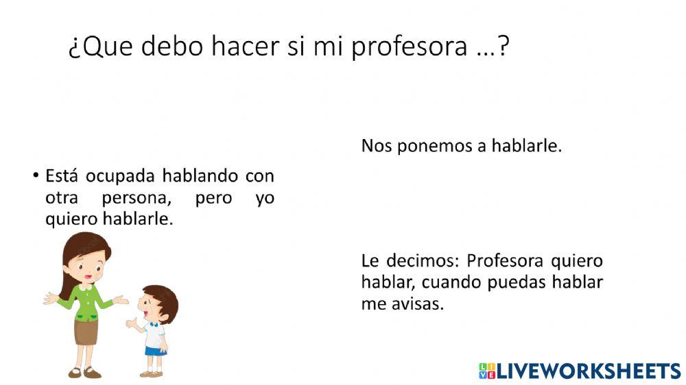 Histori social 1. Profesora ocupada