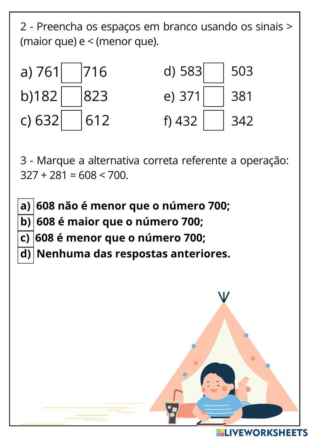 Ordem crescente e decrescente