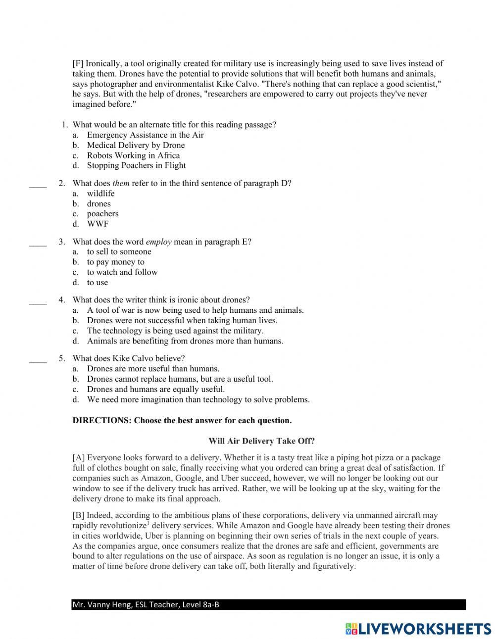 REX3-Unit9B-Reading Quiz