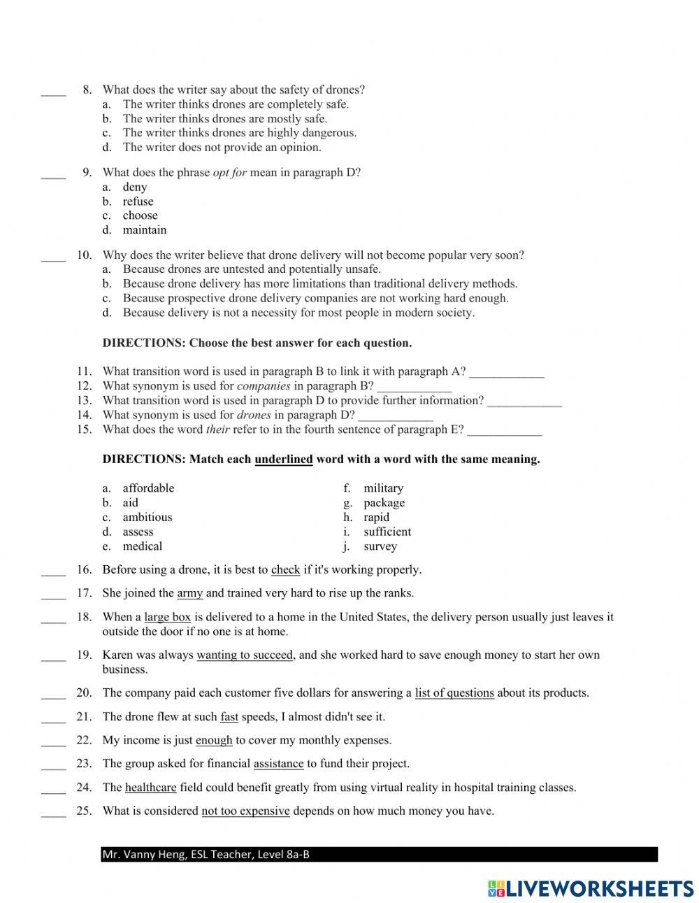 REX3-Unit9B-Reading Quiz