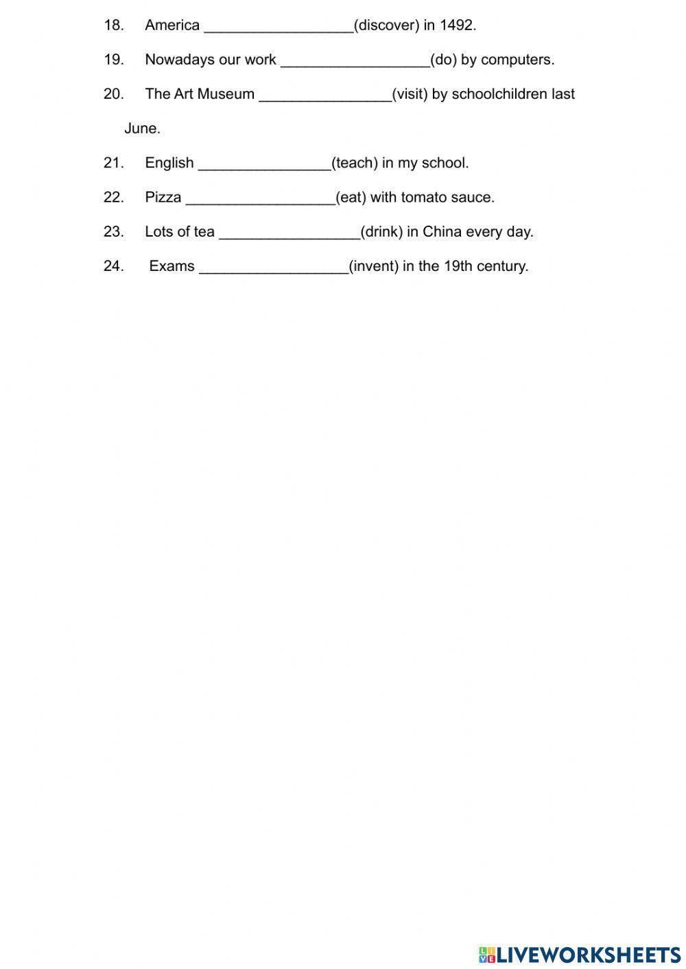 Passive voice. Past Simple vs Present Simple