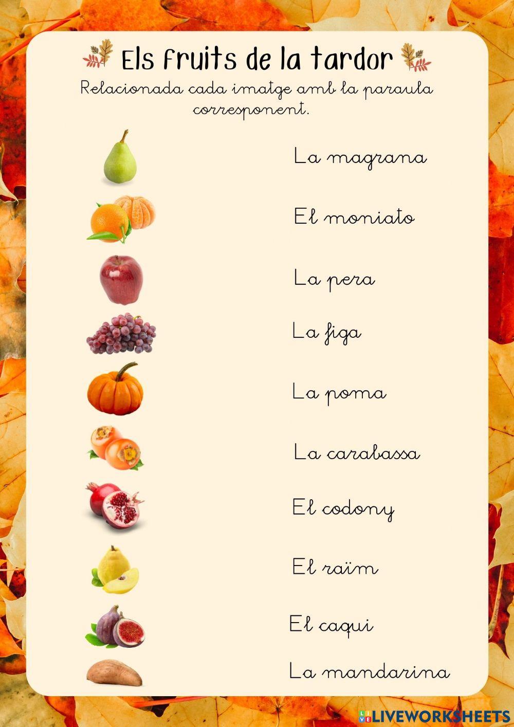 Fruits de tardor