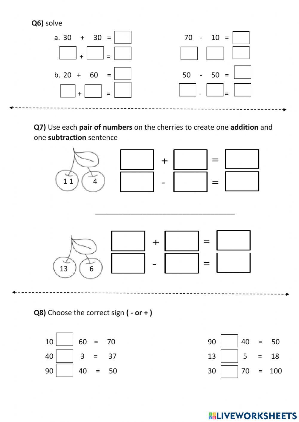 math y2 worksheet unit 2