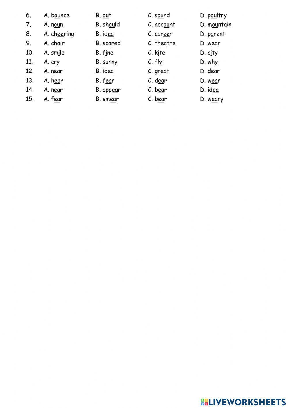 Pronunciation - Diphthongs