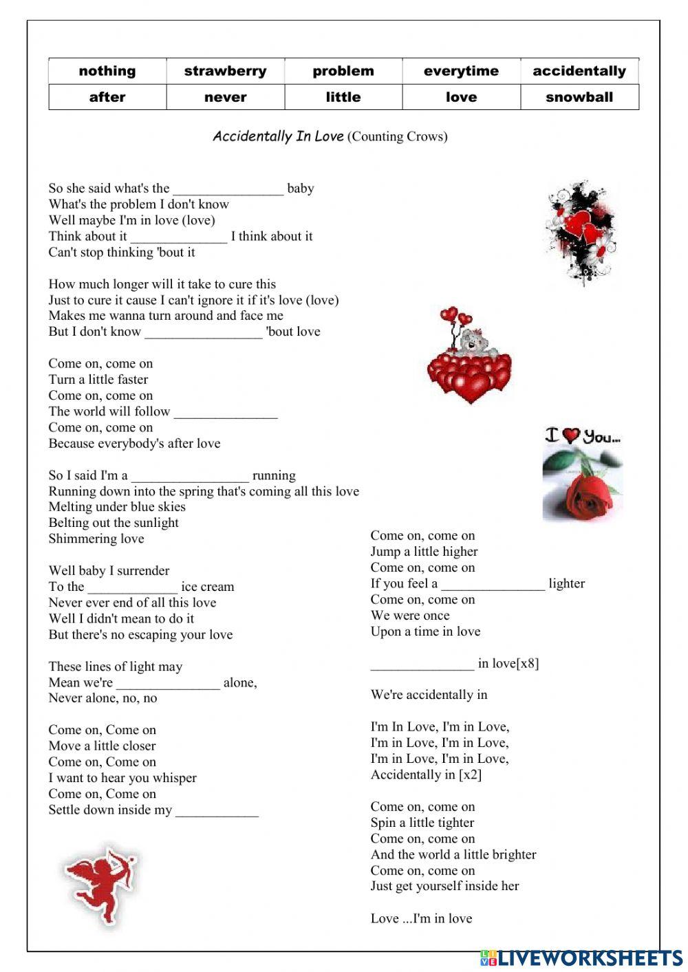 Song: Accidentally in love