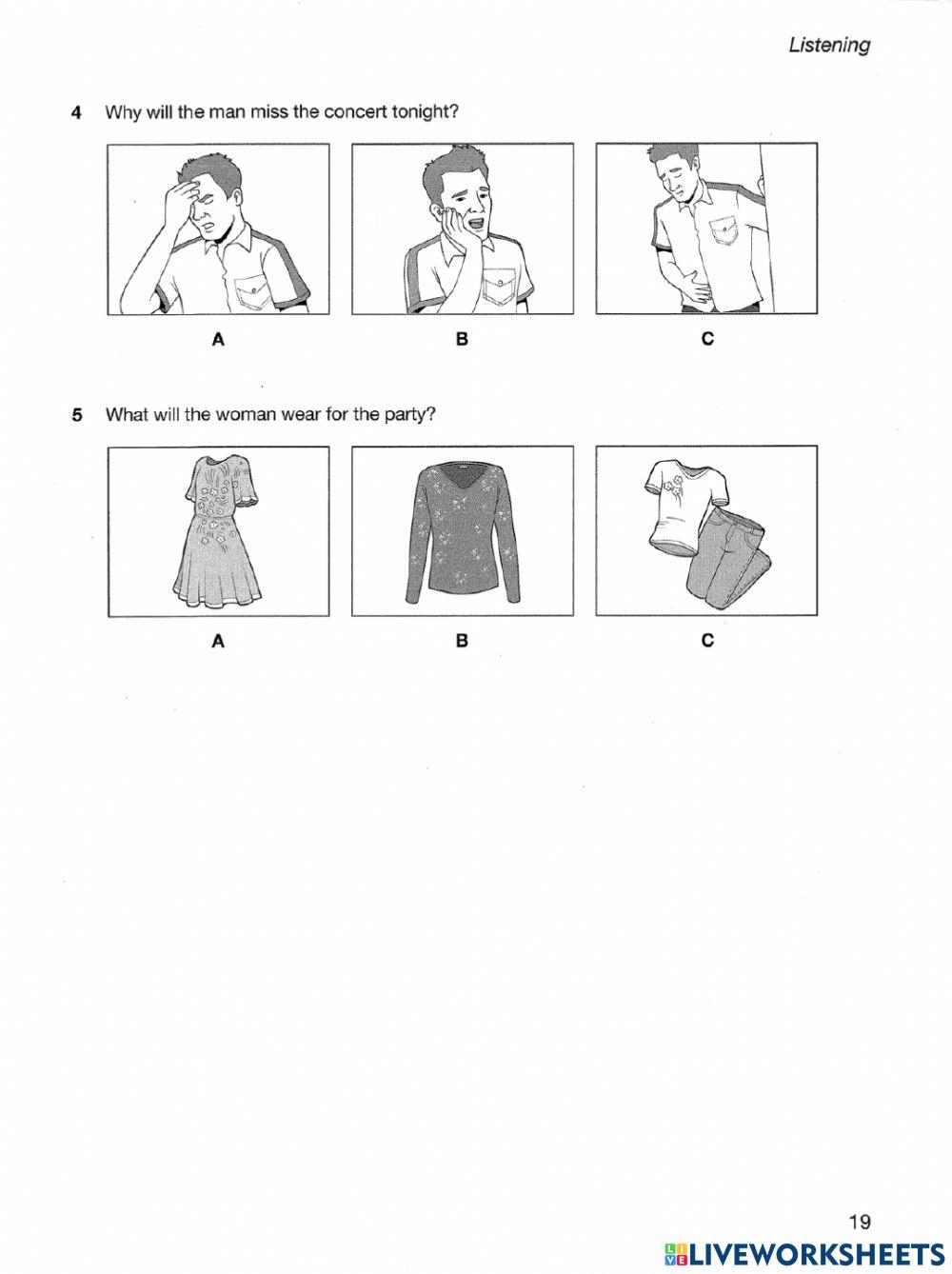 PRE A2 - LISTENING 01