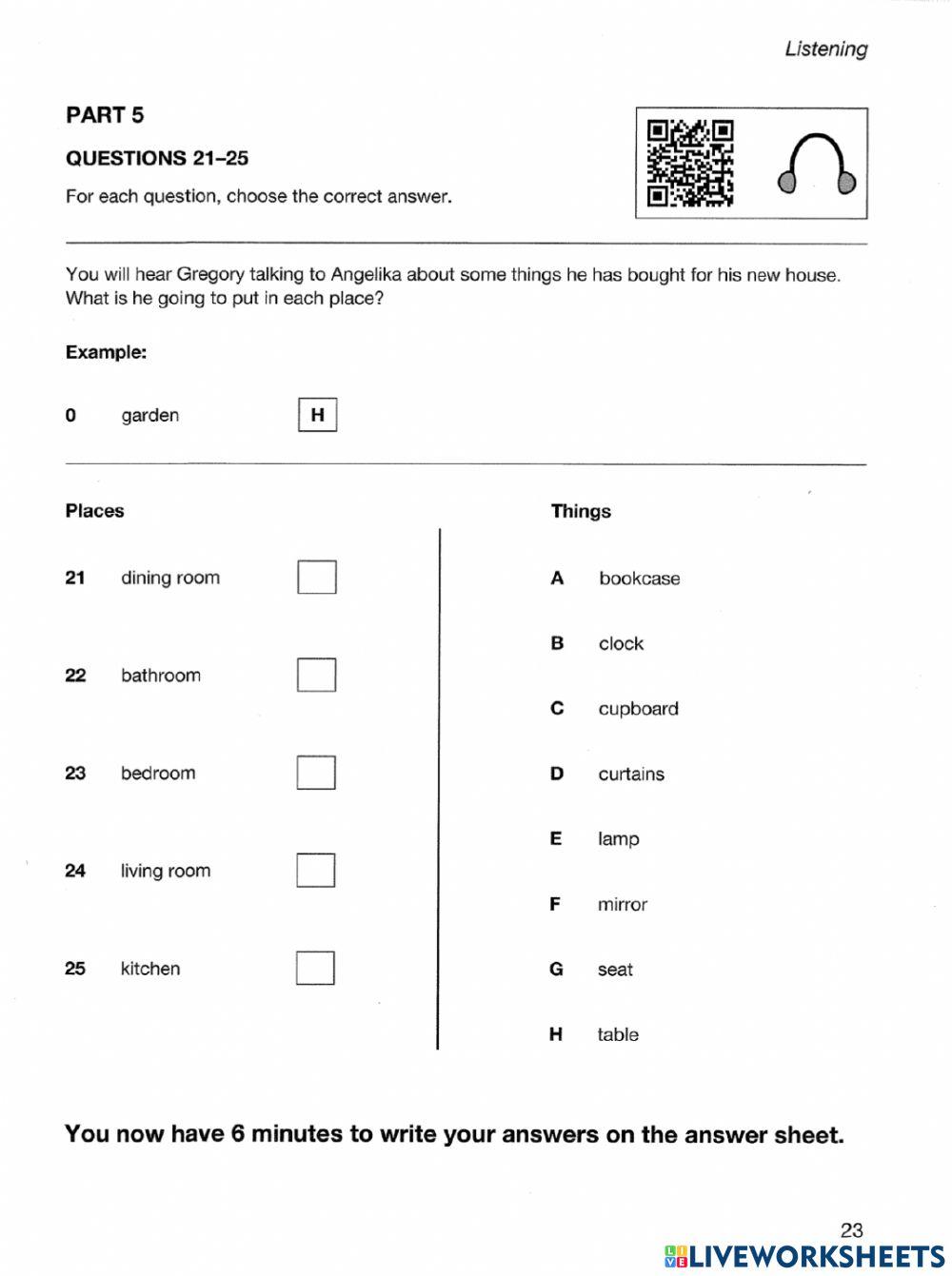 PRE A2 - LISTENING 01