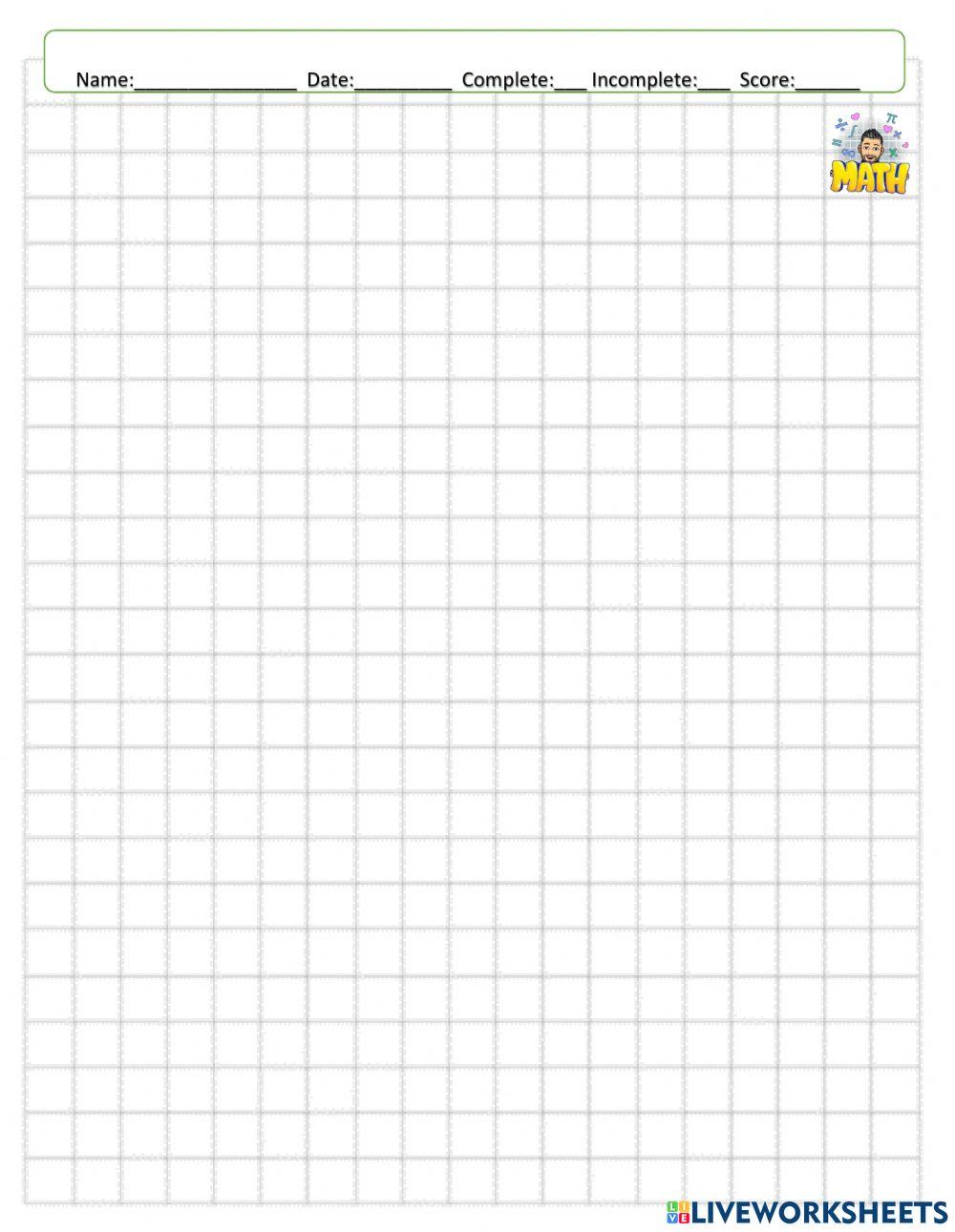 TEAM PRACTICE -4                      x Multiplication & Division ÷