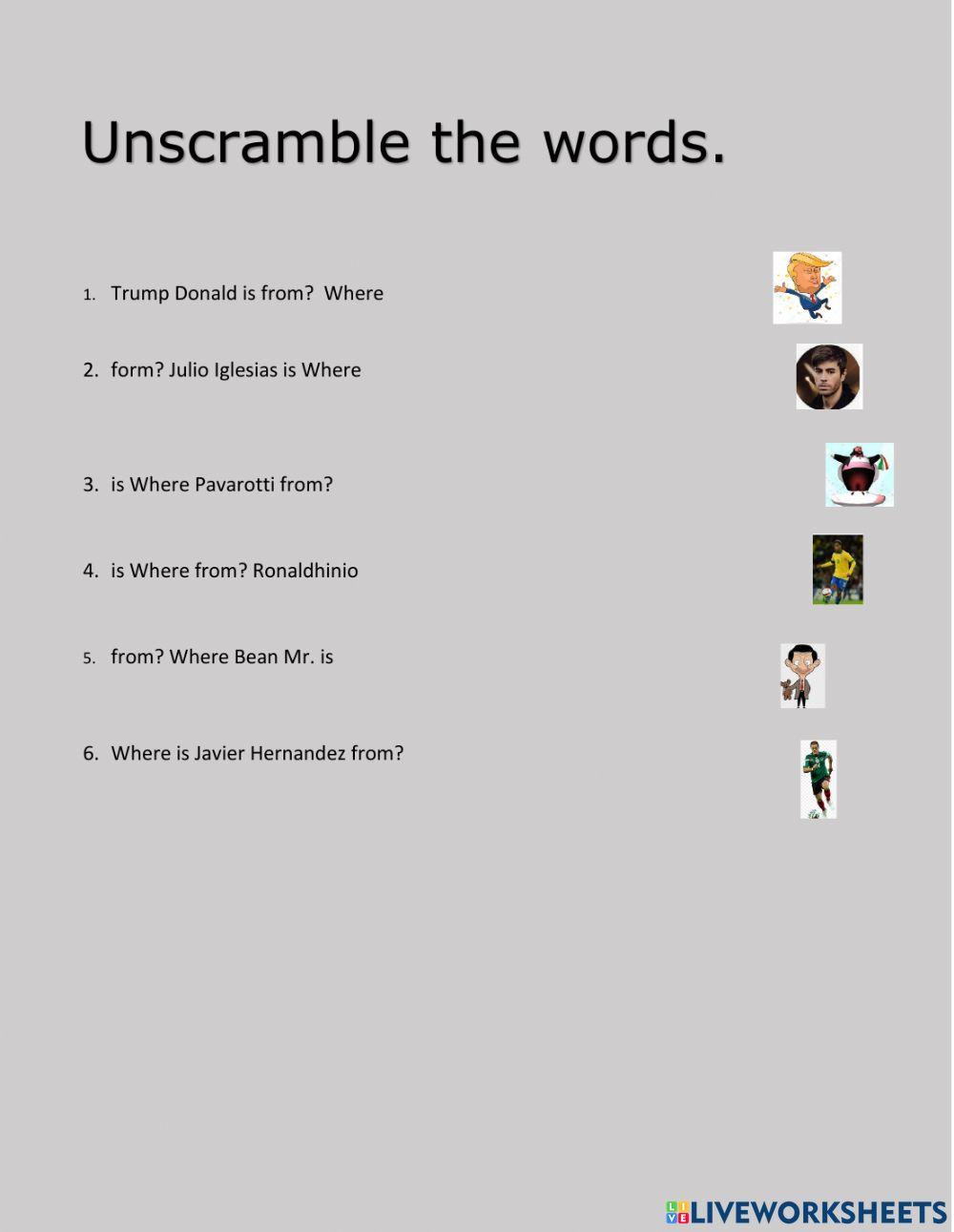 Flags and countries vocabulary