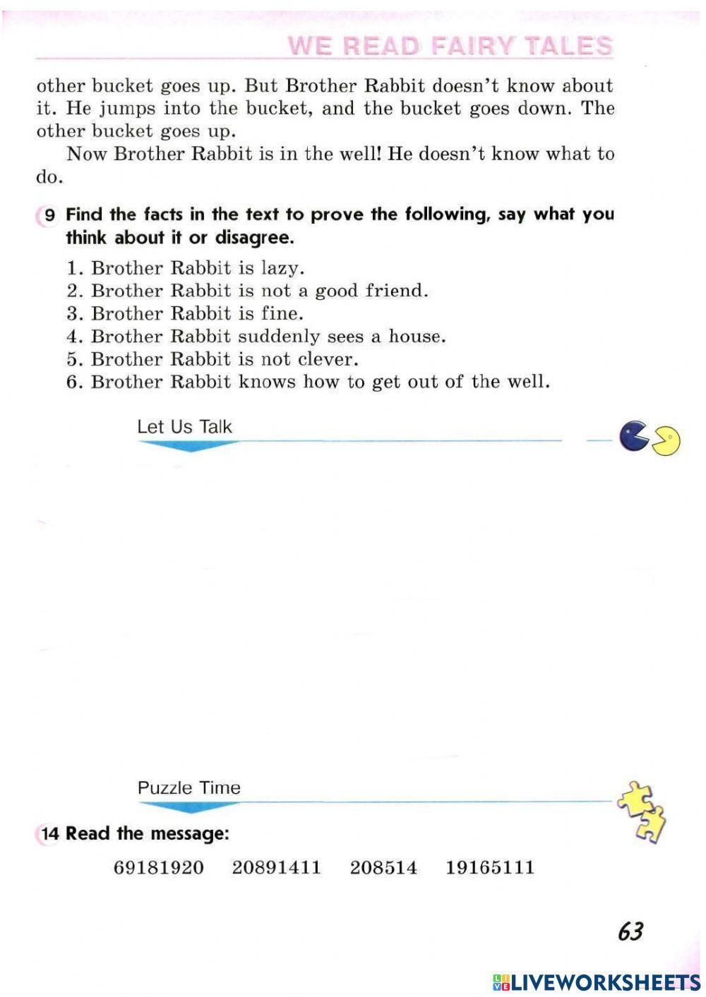 Why Brother Rabbit and Brother Fox are not friends