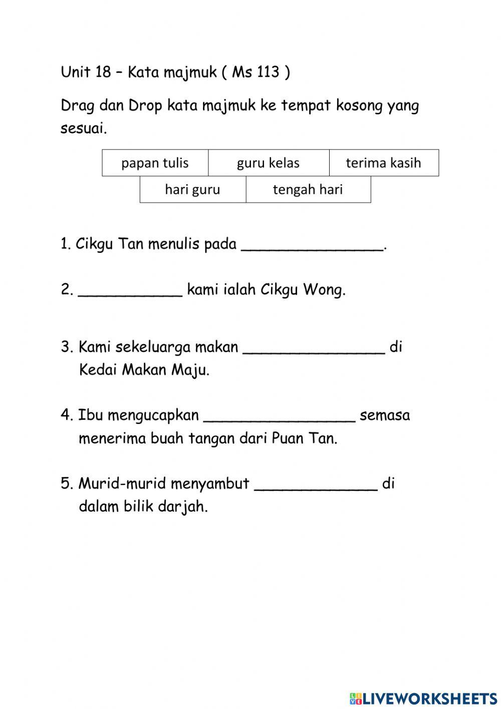 Thn 2 Unit 18 Ms 113