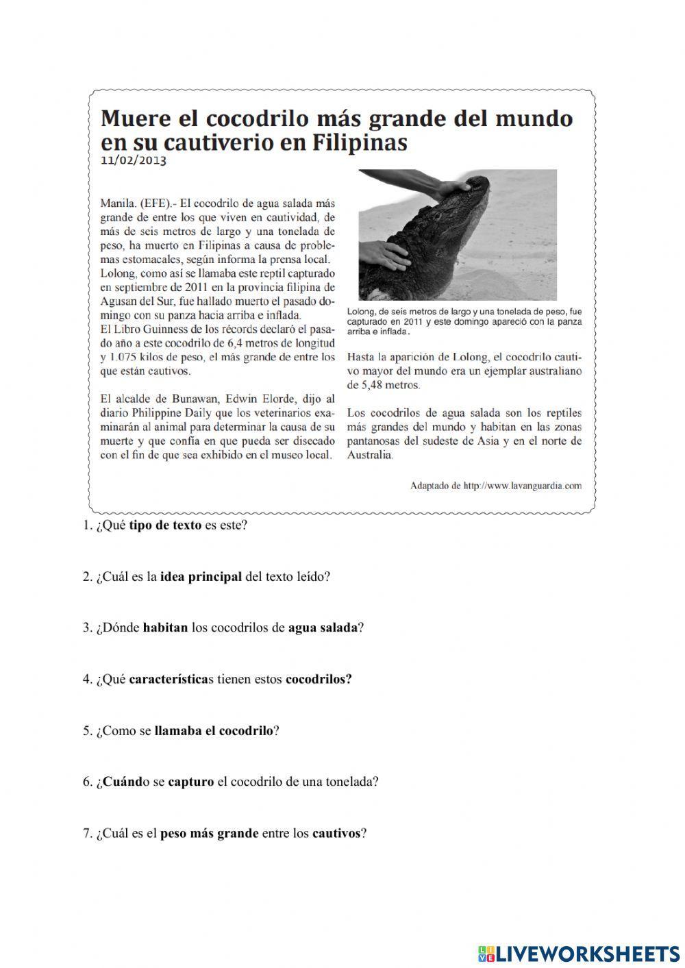 La Muerte del Cocodrilo