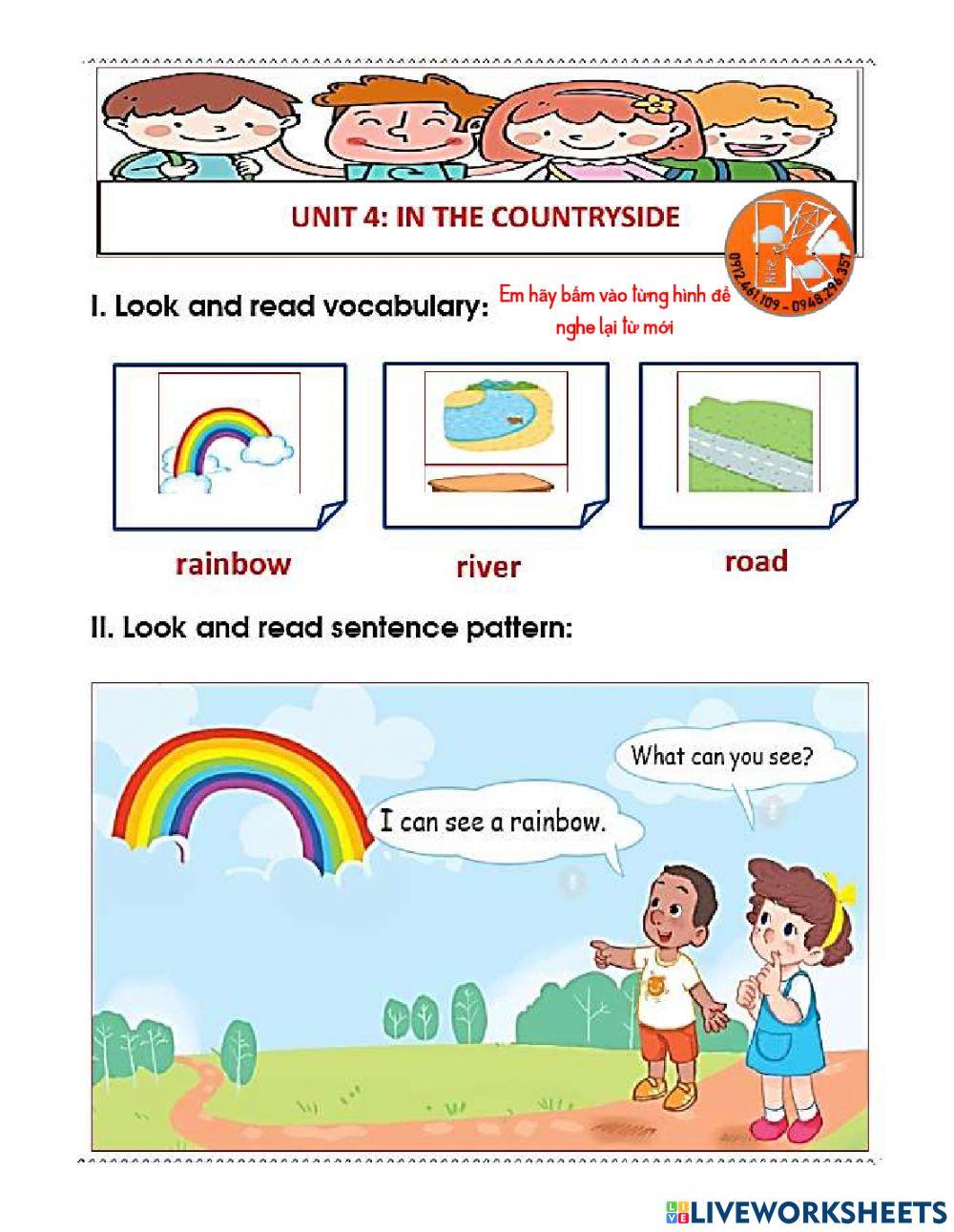 UNIT 4 IN THE COUNTRYSIDE (Bài tập bổ trợ Tiếng anh 2)