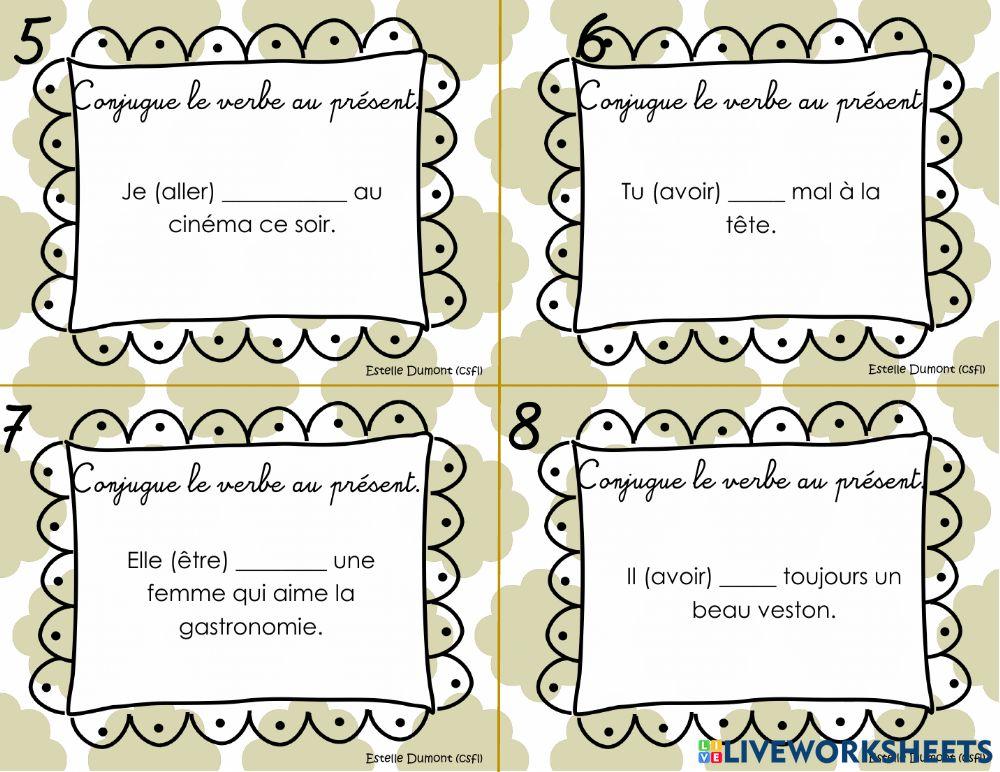 Conjugaison présent