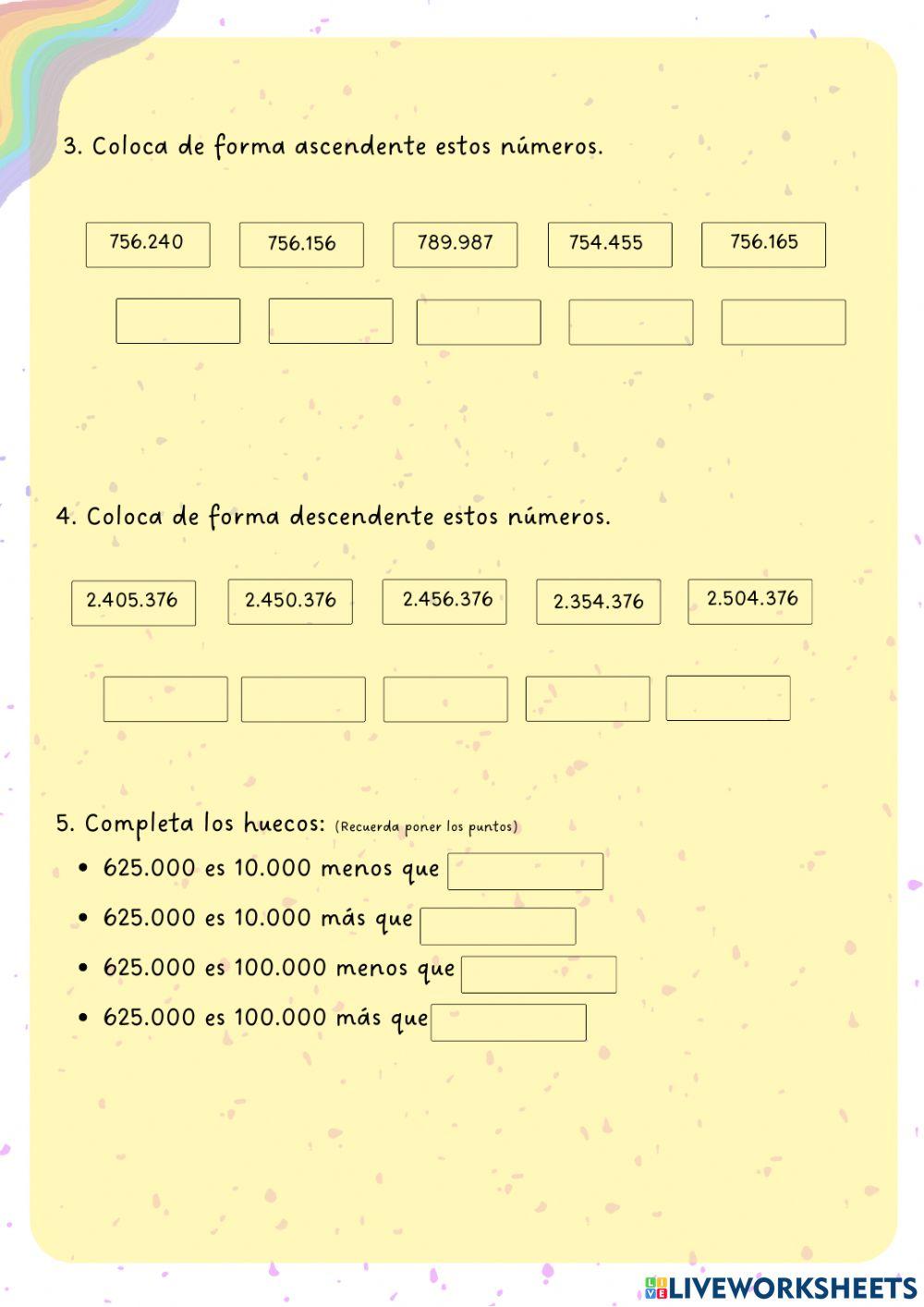 Números hasta 10.000.000