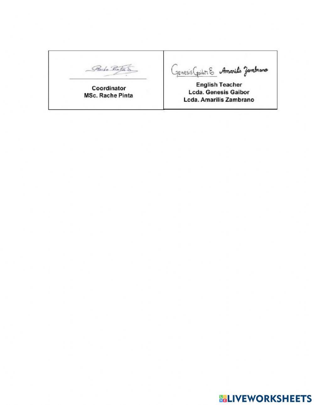 Weekly Activities 26