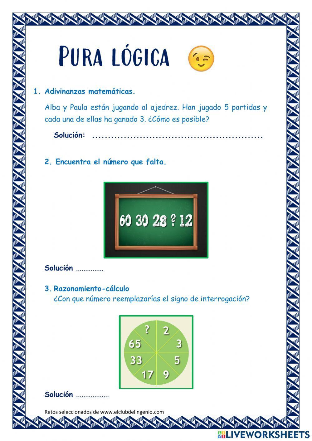 Retos matemáticos Retos matemáticos